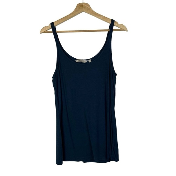 Athleta Revive Navy Blue Strappy Ribbed Athletic Tank Top M - Picture 1 of 3